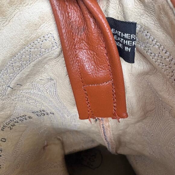 Dan Post Exotic Cowboy Boots Sz 12 D Brown Cognac Leather Quill Ostrich Western - Picture 15 of 17